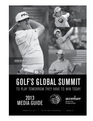 GOLF'S GLOBAL SUMMIT - PGA TOUR Media