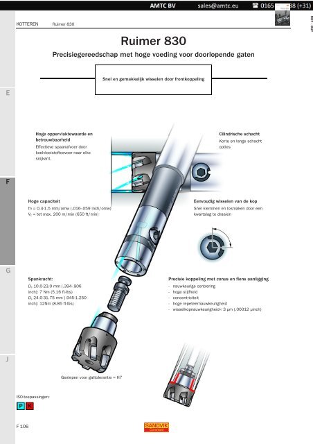 Roterende gereedschappen - Kotteren - Sandvik Coromant