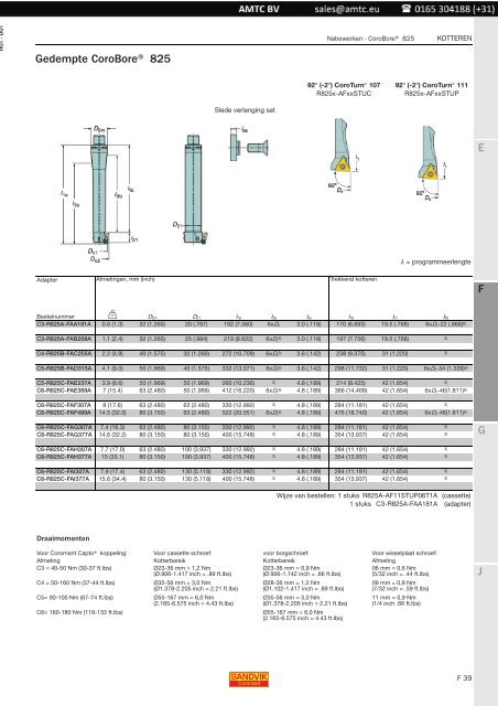 Roterende gereedschappen - Kotteren - Sandvik Coromant