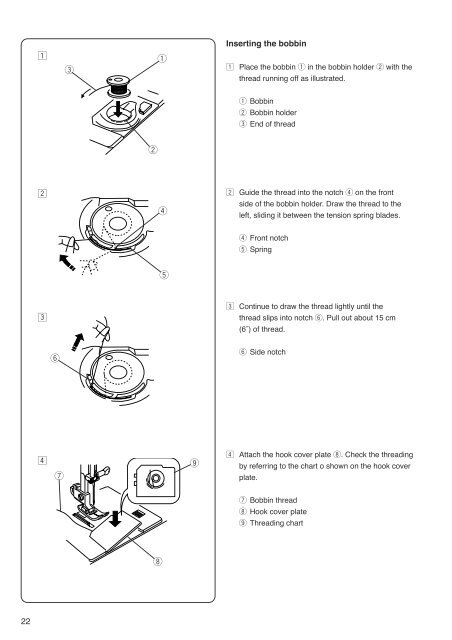 Instruction Book Manual de Insctrucciones Manuel d ... - Janome