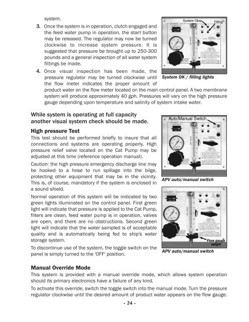 DC Genset / Watermaker Manual - Balmar