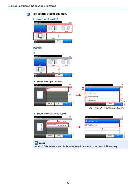 1 Display the screen. - UTAX UK