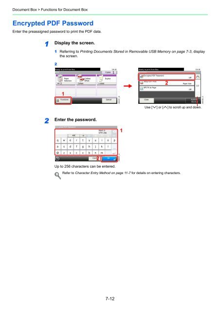 1 Display the screen. - UTAX UK