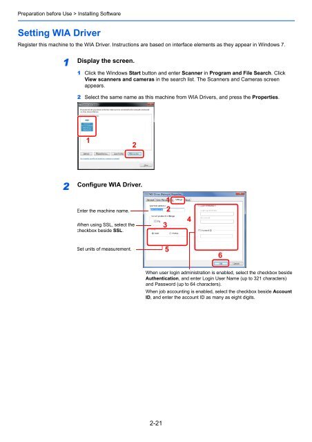 1 Display the screen. - UTAX UK