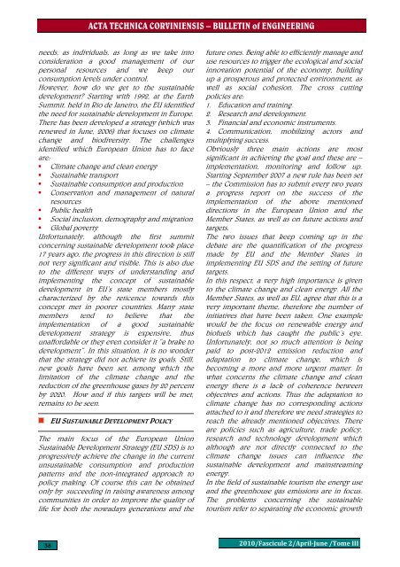 ACTA TECHNICA CORVINIENSIS - Bulletin of Engineering