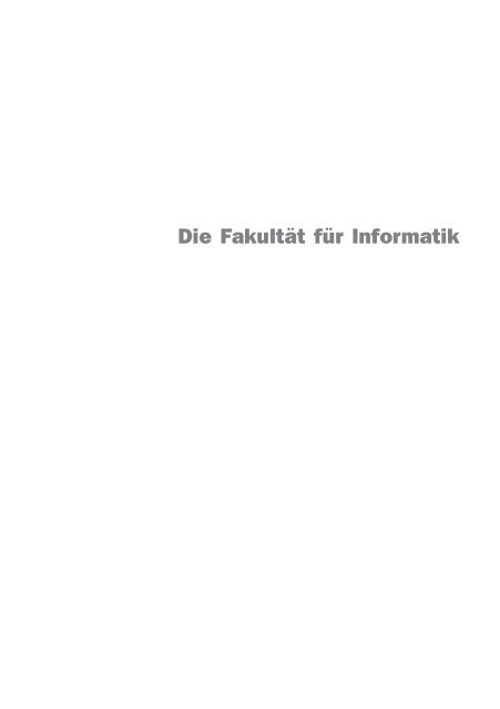 Jahresbericht informatik 2009 - KIT – Fakultät für Informatik