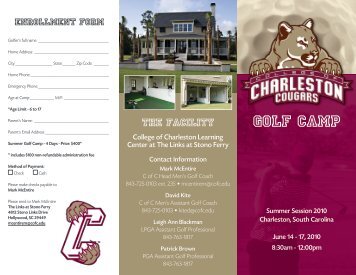 Golf Camp - College of Charleston Athletics