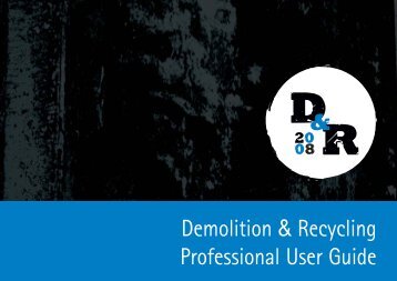 Demolition & Recycling Professional User Guide - B&S Parts Bt