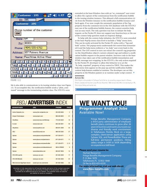 in PowerBuilder - sys-con.com's archive of magazines - SYS-CON ...