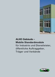 ALHO Gebäude - Alho Systembau GmbH