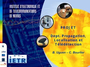 DÃ©partement Propagation, Localisation et TÃ©lÃ©dÃ©tection - IETR