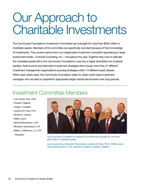 2012 Annual Report - Community Foundation for Greater Buffalo