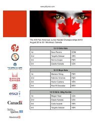 download the results - Karate Canada