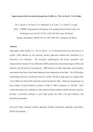 Improvement of the ferroelectric properties of ABO3 (A = Pb ... - SEE