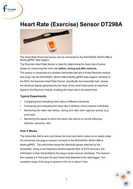Heart Rate Exercise Sensor Dt298a