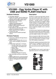 VS1000 Datasheet - VLSI Solution