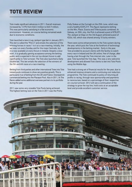 ANNUAL REPORT 2011 - Horse Racing Ireland