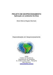 Projetos em Geoprocessamento - UFMG