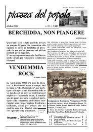 BERCHIDDA, NON PIANGERE VENDEMMIA ROCK - Quiberchidda.it