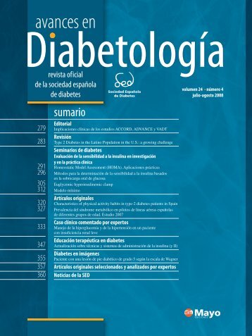 avances en - Sociedad EspaÃ±ola de Diabetes