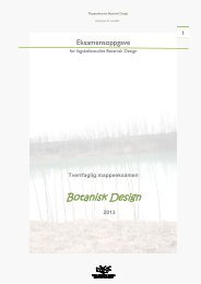 Eksamensoppgave Botanisk Design 2013 - Vea