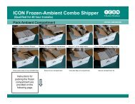 ICON Frozen-Ambient Combo Shipper - ICON plc
