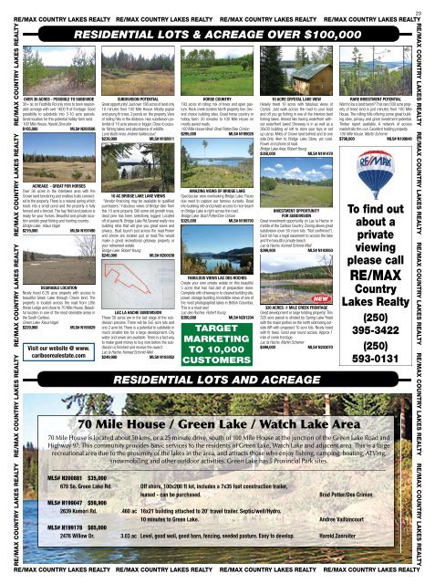 Country Lakes Realty