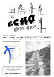 ECHO 35 (Herbst 2010) - Katholische Gesamtkirchengemeinde ...