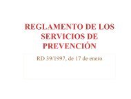 REGLAMENTO DE LOS SERVICIOS DE PREVENCIÓN - Coparmex