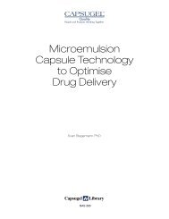 Micro emulsion Capsule Technology to Optimize Drug ... - Capsugel
