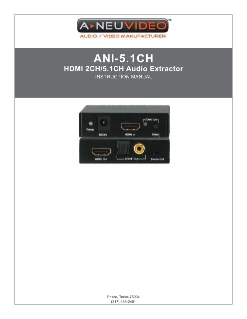 ANI-5.1CH - Ram Electronic Industries