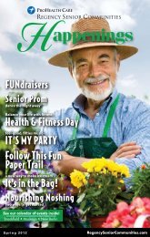 New Berlin Issue - Regency Senior Communities