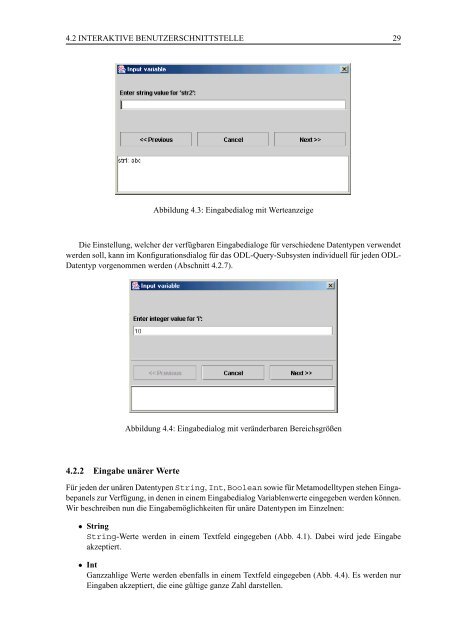 ODL-Sprachkonstrukte und interaktive Benutzerschnittstelle - TUM