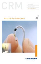 Setrox S Active Fixation Leads - BIOTRONIK USA - News