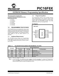 PIC16F8X Programming Specification - Microchip