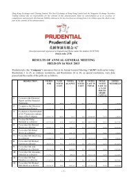 results of annual general meeting held on 16 may ... - Prudential plc