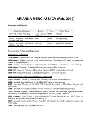 ARIANNA MENCIASSI CV (Feb. 2012)