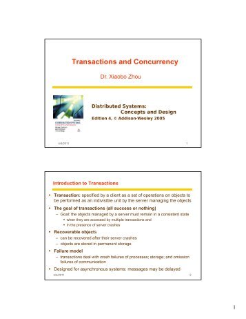 Transactions and Concurrency