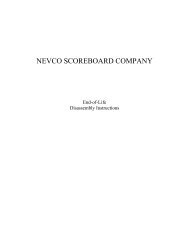 NEVCO SCOREBOARD COMPANY