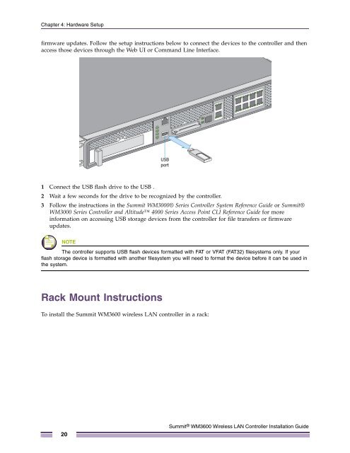 SummitÃ‚Â® WM3600 Wireless LAN Controller ... - Extreme Networks