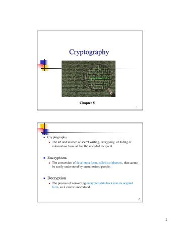 Cryptography