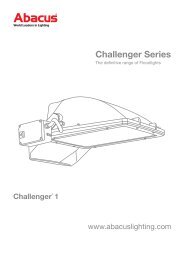 Challenger Series - Challenger 1 Floodlight - Abacus Lighting