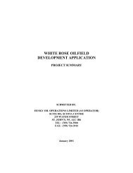 white rose oilfield development application - Husky Energy