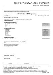 FELIX-FECHENBACH-BERUFSKOLLEG - SVWS-NRW
