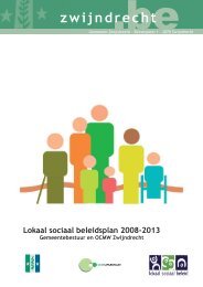 Zwijndrecht - lokaal sociaal beleidsplan 2008-2014 (PDF, 2 MB)