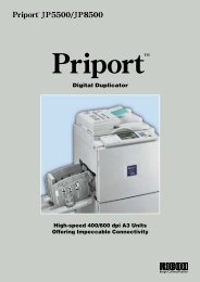 Download Ricoh Priport JP8500 Brochure - Ricoh Photocopiers