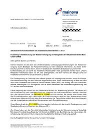 VIU-Rundschreiben 06/2013 - Die Mainova ServiceDienste GmbH