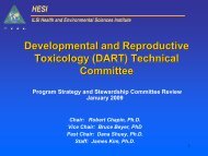 Developmental and Reproductive Toxicology (DART) Technical ...