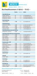 Durchwahlnummern: 0 68 61 â 70 02 â - KrÃ¼ger Druck+Verlag