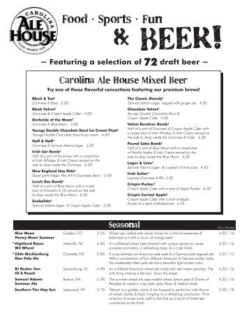 & BEER! - Carolina Ale House